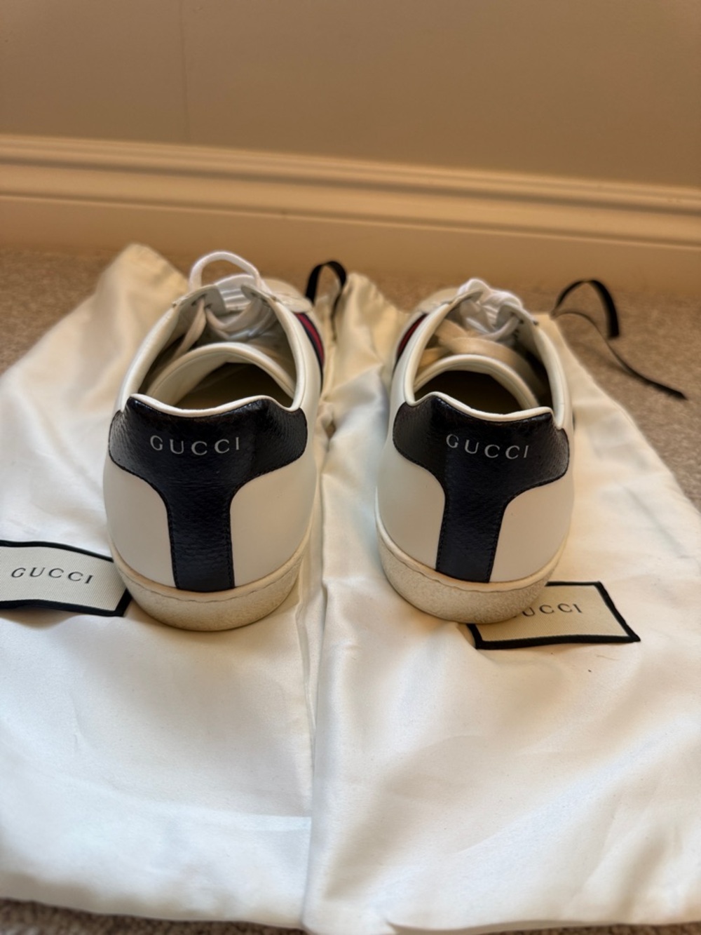Men’s Gucci Ace Sneaker size 12 - Picture 3 of 7